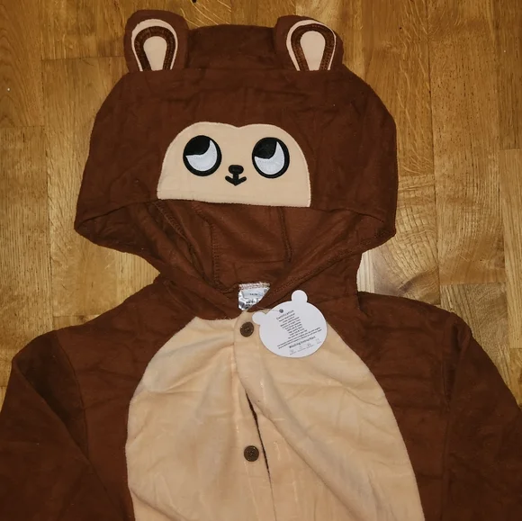 Cute & Cozy Monkey Costume/Pajamas - Picture 4 of 5